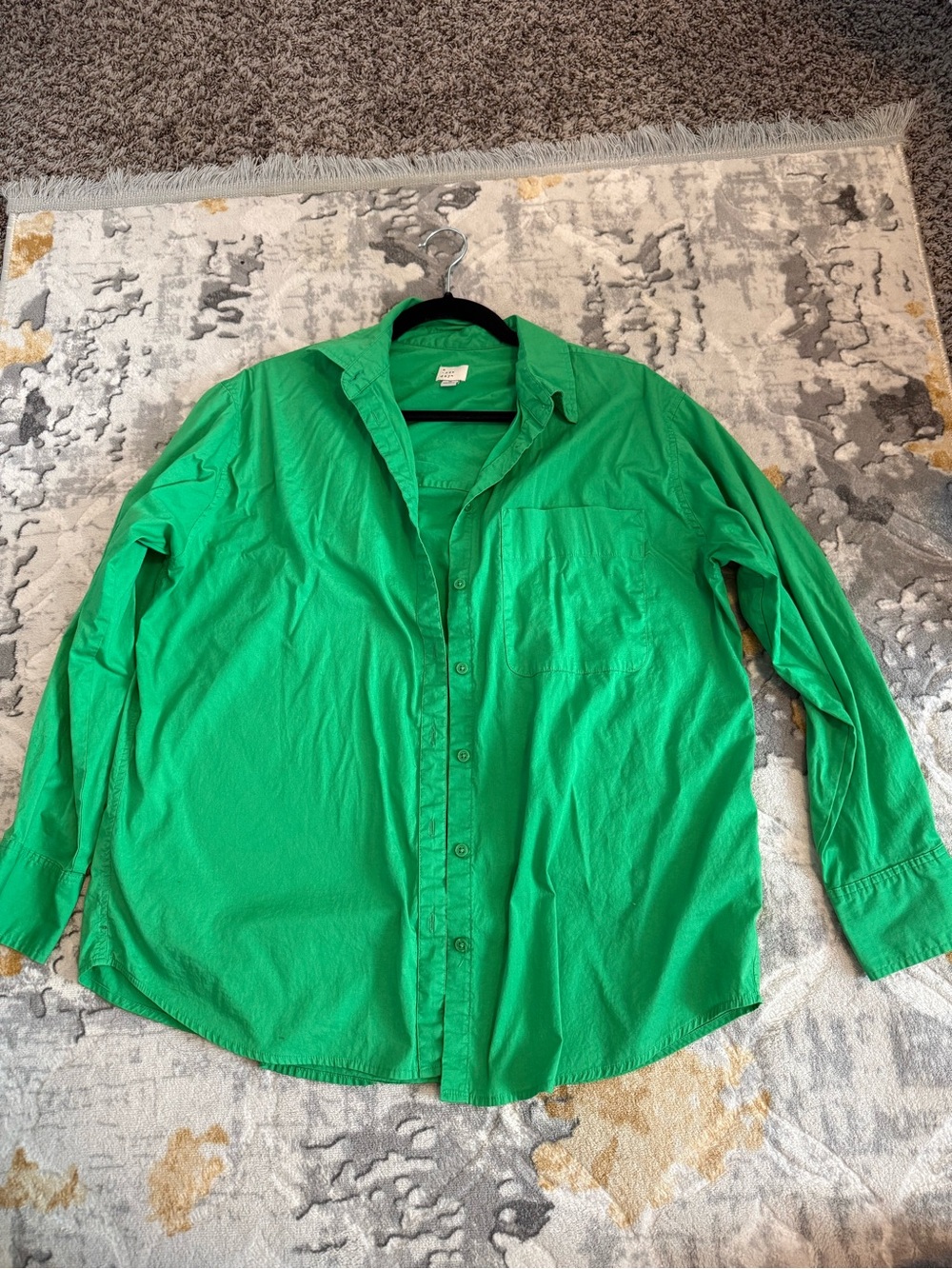 a new day Bright Green Button-Down Shirt